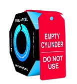Cylinder Tags By-The-Roll: Empty Cylinder - Do Not Use