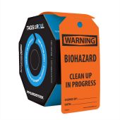 OSHA Warning Tags By-The-Roll: Biohazard Clean Up In Progress