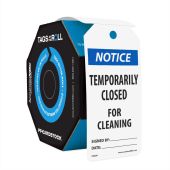 OSHA Notice Tags By-The-Roll: Temporarily Closed For Cleaning