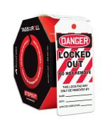 OSHA Danger Safety Tags: Tags By-The-Roll- Locked Out