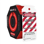 OSHA Danger Safety Tags: Tags By-The-Roll- Locked Out