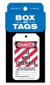 Box of Tags: OSHA Danger - Do Not Operate