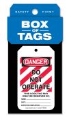 Box of Tags: OSHA Danger - Do Not Operate