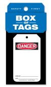 Box of Tags: OSHA Danger (Blank)