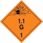 TDG Placard – Class 1