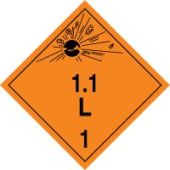 TDG Placard – Class 1