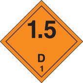 TDG Placard – Class 1