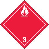 TDG Hazard Class 3 Shipping Label: Flammable