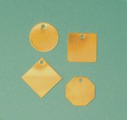 Blank Brass ID Tags - Circle