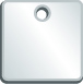 Blank Stainless Steel ID Tags - Square