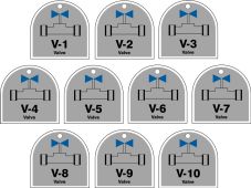 Energy Source Identification ShapeID Tag Series: Valve