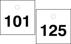 Accu-Ply™ Safety Tags Numbered Engraved Tags