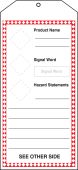 Safety Tag: GHS Jumbo Tags