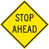 STOP AHEAD SIGN