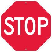 STOP, 18 X 18, RIGID PLASTIC
