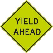 YIELD AHEAD SIGN