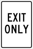 EXIT ONLY SIGN