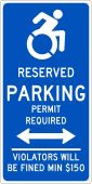 STATE HANDICAPPED PARKING CONNECTICUT SIGN