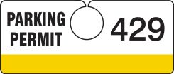 Hanging Parking Permits - Horizontal