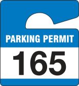 Small Vertical Hanging Parking Permits