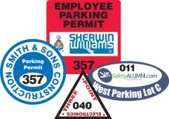 Custom Label Parking Permits