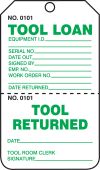 Safety Tag: Tool Loan/Tool Return - Perforated