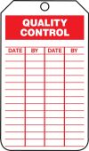 Jumbo Record Safety Tag: Quality Control