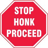 LED Sign Projector Lens Only: Stop - Honk - Proceed