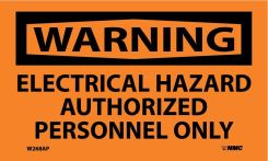 WARNING ELECTRICAL HAZARD LABEL