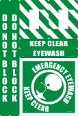 Walk-On™ Floor Marking Kit - Emergency Eyewash Keep Clear