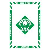 Walk-On™ Floor Marking Kit - Emergency Eyewash Keep Clear