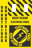 Walk-On™ Floor Marking Kit - Electrical Panel Keep Clear 36"