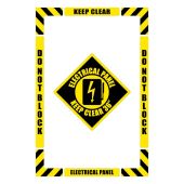 Walk-On™ Floor Marking Kit - Electrical Panel Keep Clear 36"