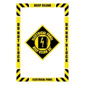Walk-On™ Floor Marking Kit - Electrical Panel Keep Clear 36"