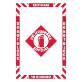 Walk-On™ Floor Marking Kit - Fire Extinguisher Keep Clear
