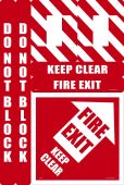 Walk-On™ Floor Marking Kit - Fire Exit Keep Clear