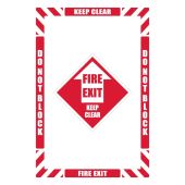 Walk-On™ Floor Marking Kit - Fire Exit Keep Clear