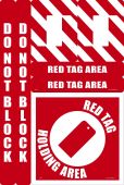 Walk-On™ Floor Marking Kit - Red Tag Holding Area