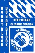 Walk-On™ Floor Marking Kit - Cleaning Station Keep Clear