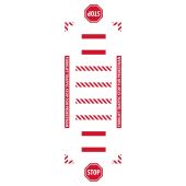 Slip-Gard™ Crosswalk Kit: Forklift Traffic Stop To Pedestrian-Red/White