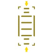 Slip-Gard™ Crosswalk Kit: Striped Shapes-Red/White, Yellow/Black, Green/White, Orange/Black