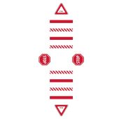 Slip-Gard™ Crosswalk Kit: 4-Way Stop/Yield-Red/White