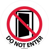 DO NOT ENTER WALK ON FLOOR SIGN