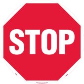 STOP WALK ON FLOOR SIGN