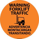 WARNING FORKLIFT TRAFFIC BILINGUAL SIGN