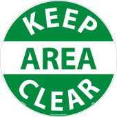 FLOOR SIGN, KEEP AREA CLEAR