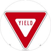 YIELD WALK ON SIGN