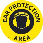 EAR PROTECTION AREA WALK ON SIGN
