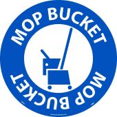 MOP BUCKET WALK ON SIGN