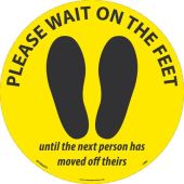 PLEASE WAIT ON THE FEET, BLK/YELLOW